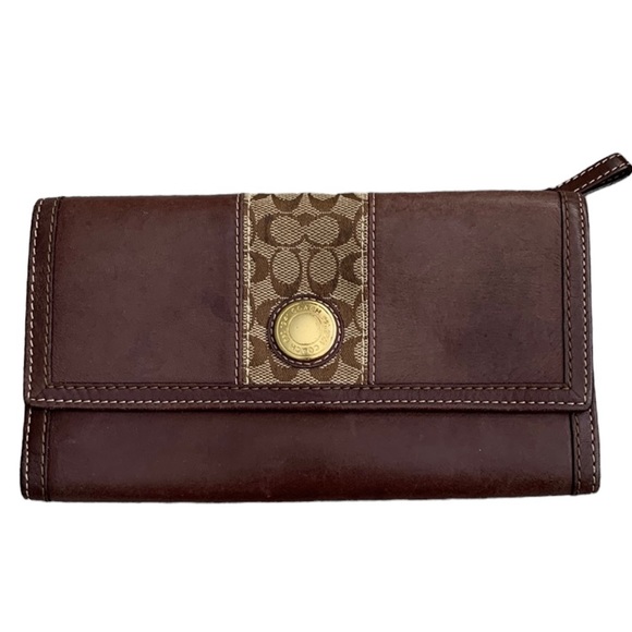 Coach Handbags - Coach Brown Leather Wallet